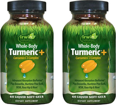 Irwin Naturals Whole Body Turmeric soft-gels bottle for antioxidant support