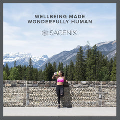 Isagenix Collagen Elixir non‑GMO and gluten‑free packaging detail