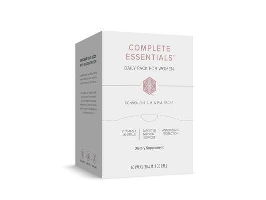 Isagenix Complete Essentials Daily Pack Women front view packaging showing daily wellness option