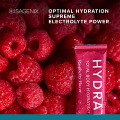 Isagenix Hydrate Orange flavor in glass for citrus refreshment