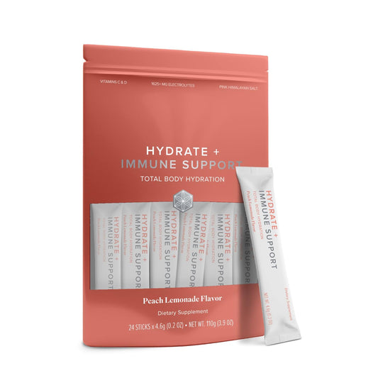 Isagenix Hydrate Peach Lemonade stick for quick on-the-go hydration