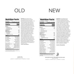 Isagenix IsaLean Performance Protein Shake nutrition facts panel emphasizing complete amino acid profile.