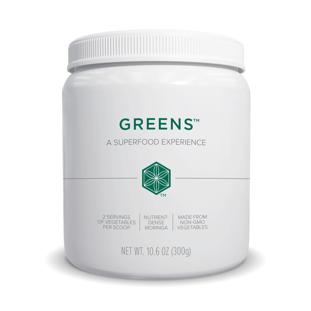 Isagenix Moringa Greens bottle—nutritious greens for daily antioxidant support.