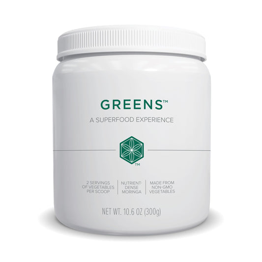 Isagenix Moringa Greens bottle—nutritious greens for daily antioxidant support.