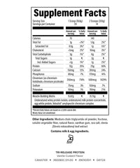Isagenix Tri-Release Protein vanilla custard canister emphasizes clean, gluten-free protein
