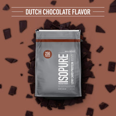 Isopure packaging highlights 25g protein per serving for daily nutrition.