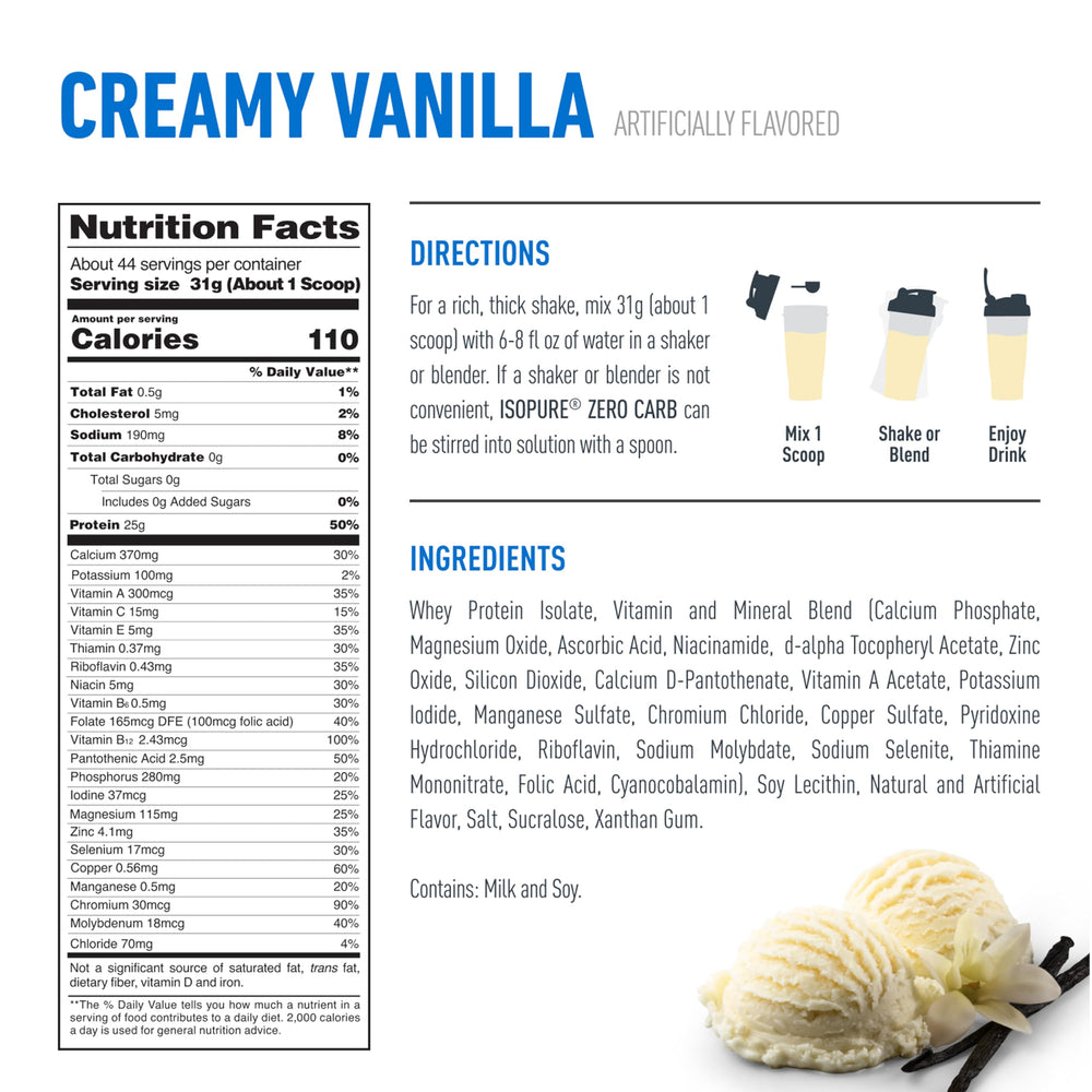 Isopure gluten free bag close-up conveys gluten-free protein option