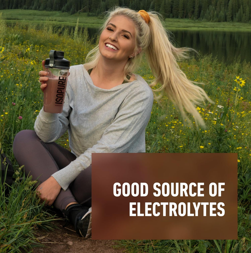 Isopure gluten-free whey protein powder for gluten-sensitive diets.