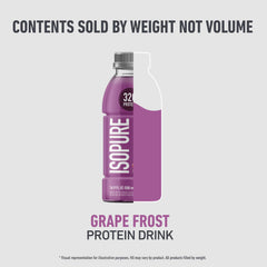 Isopure Grape Frost on-the-go captures portable protein for busy days.