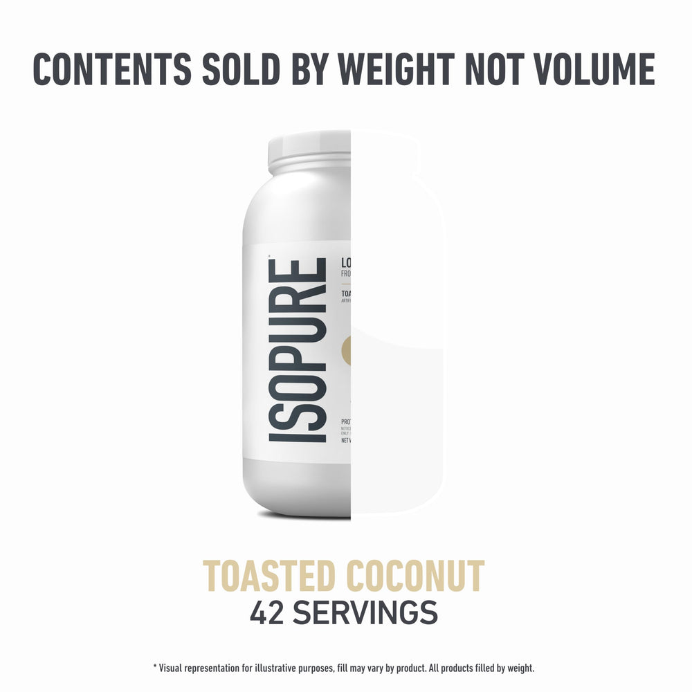 Isopure Toasted Coconut baking and smoothie idea.