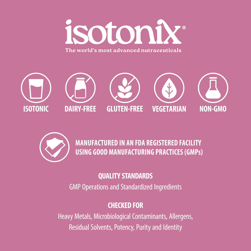 Isotonix OPC-3 Beauty Blend pour glass showing easy isotonic mix for daily use
