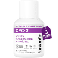 Isotonix OPC-3 bottle being poured for antioxidant support.