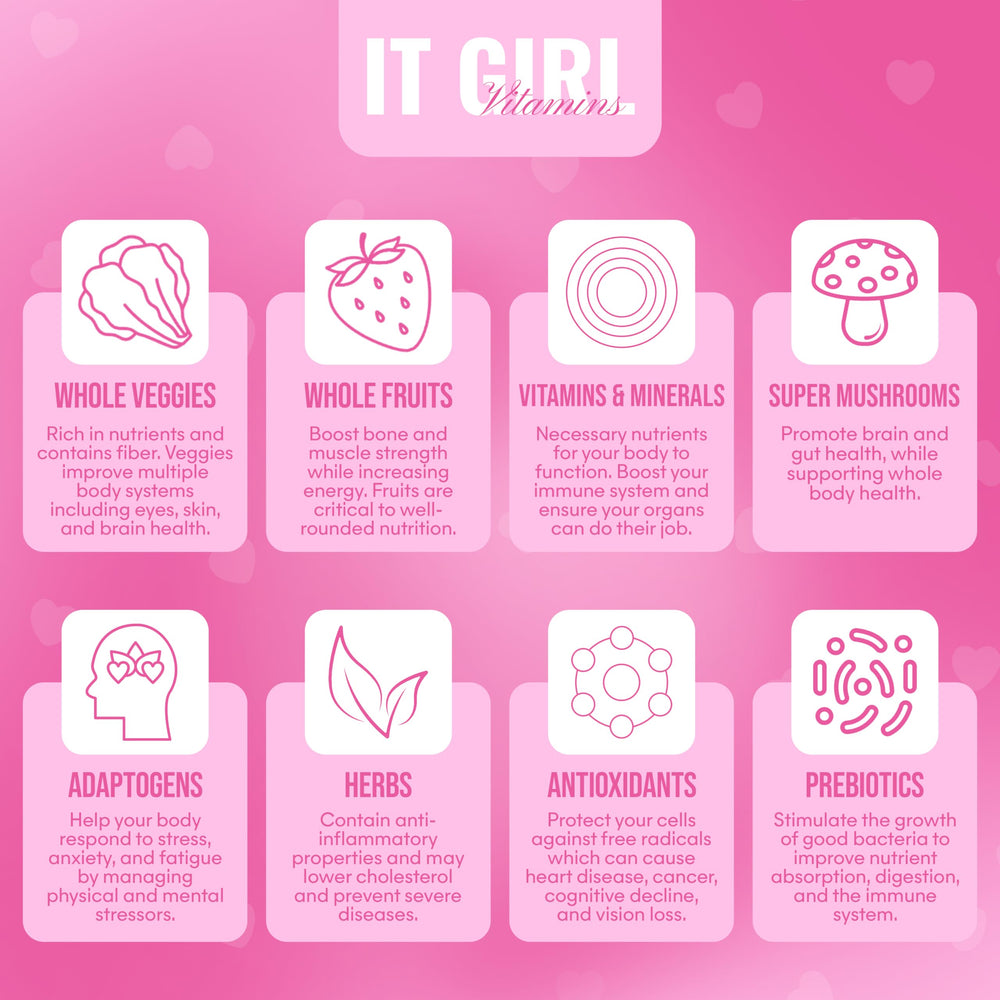 It Girl Vitamins on-the-go snack pack for busy days and travel.