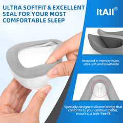 ItAll ultra-soft foam cushion delivers gentle touch against the skin.