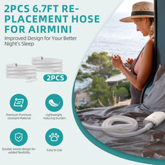 ItAll Airmini tubing stretchable to 8.6ft for extended movement.