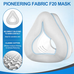 ItAll F20 easy-install cushion on CPAP frame for quick setup.