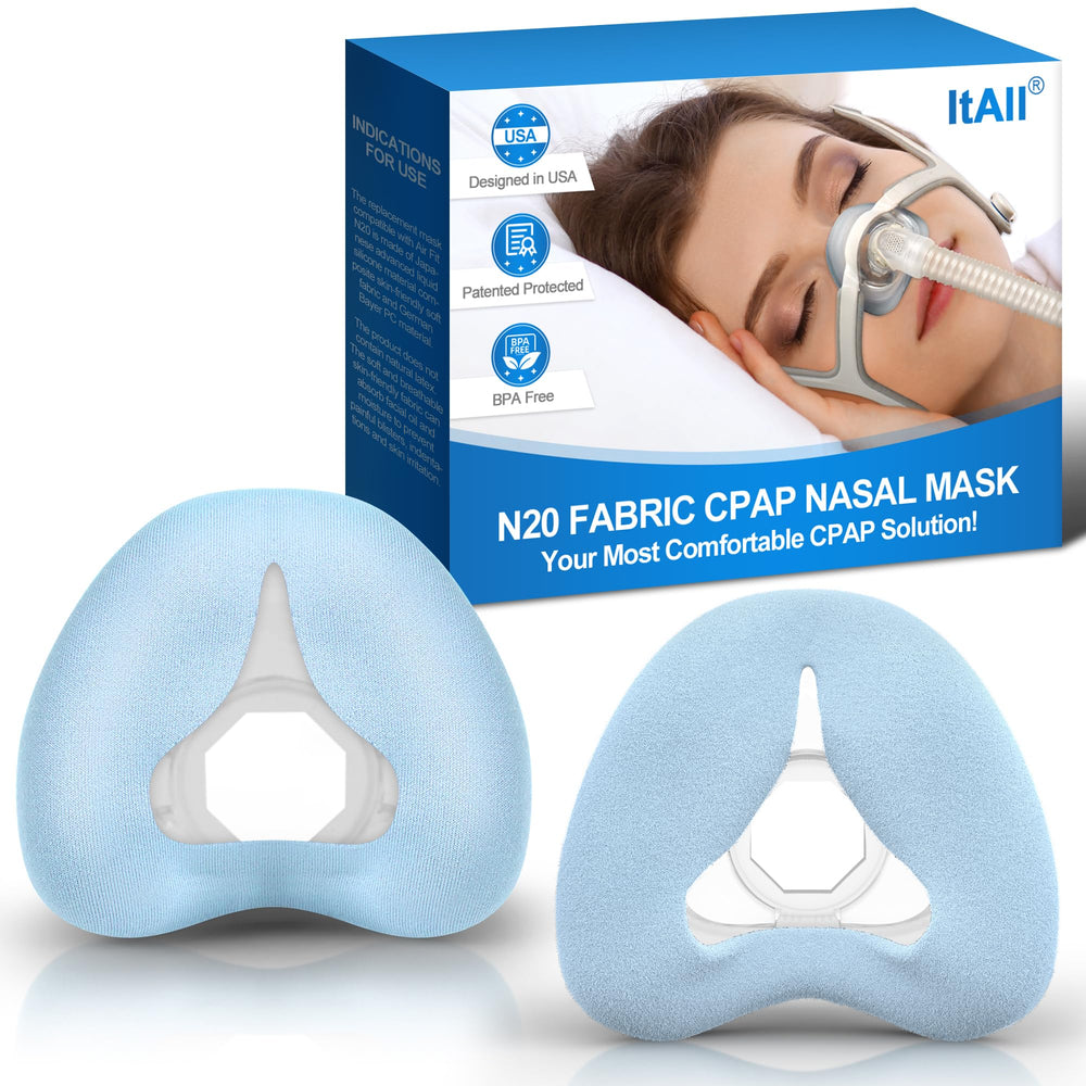 ItAll N20 cushion blue cotton texture for skin-friendly comfort.