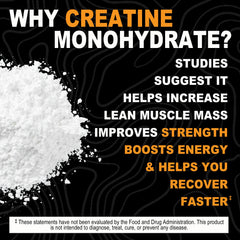 It's Just! Creatine Monohydrate powder made in USA in GMP facility.