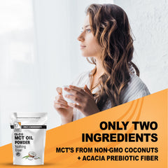 It's Just! MCT Oil Powder easy mix into smoothies and beverages.