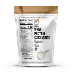 It's Just! whey protein concentrate product details and production.