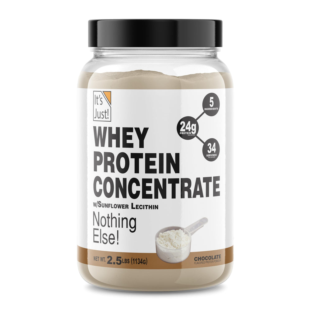 Its Just whey protein concentrate front view tub for daily protein support