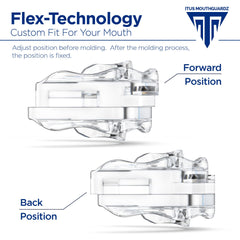 Itus SilentZzz molding session close-up with plug-in airway for fit