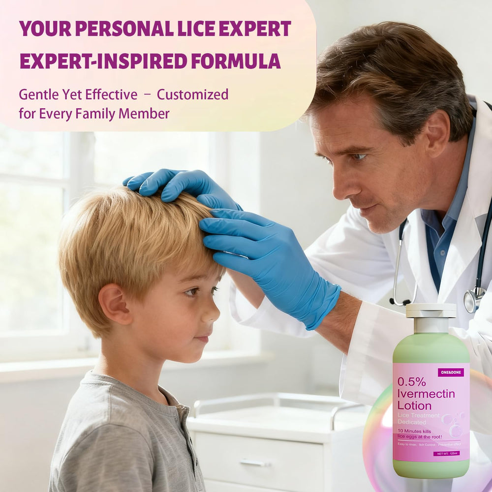 ivormetn single-use packaging designed for one-time lice treatment