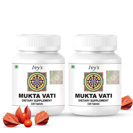 Ivy's Mukta Vati bottle front view for daily heart-friendly wellness