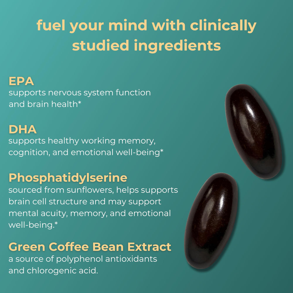 iwi life Brain Omega-3 with phosphatidylserine and B6 for mood and cognition