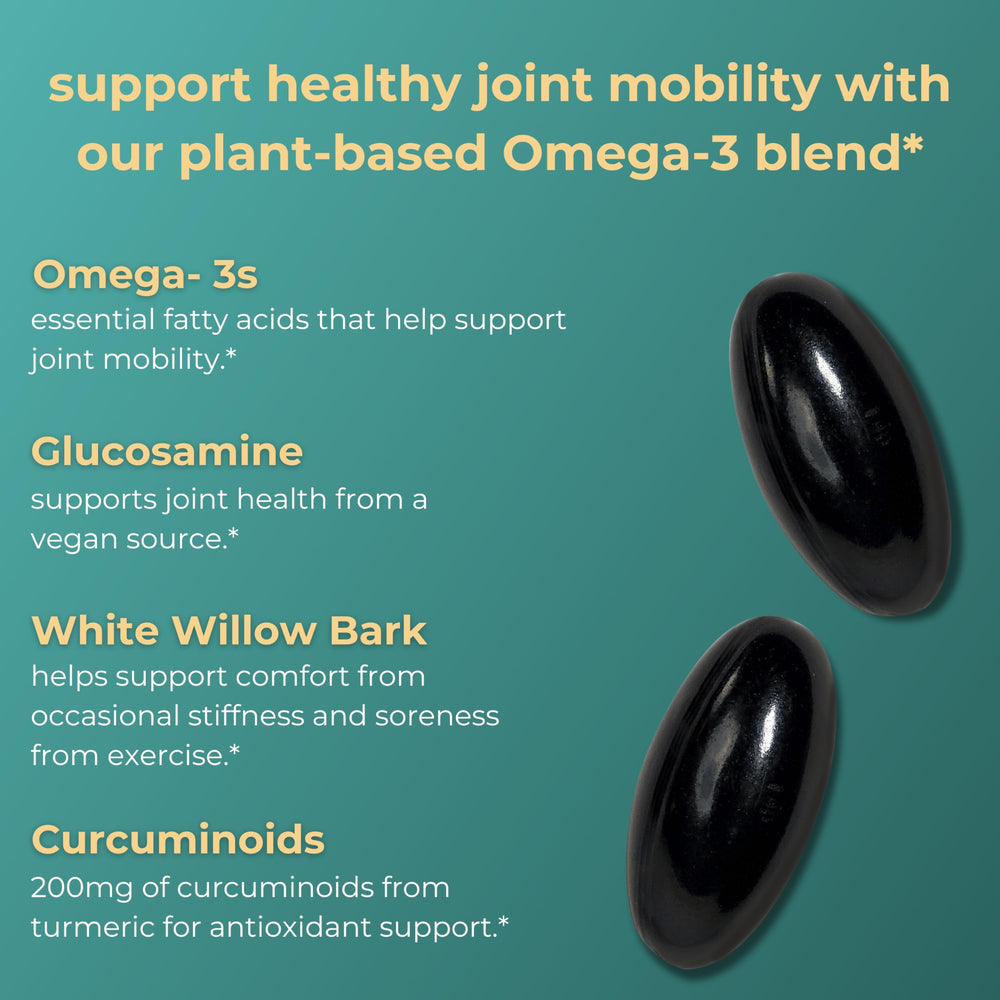 Iwi Life vegan glucosamine formula emphasizing joint comfort support.