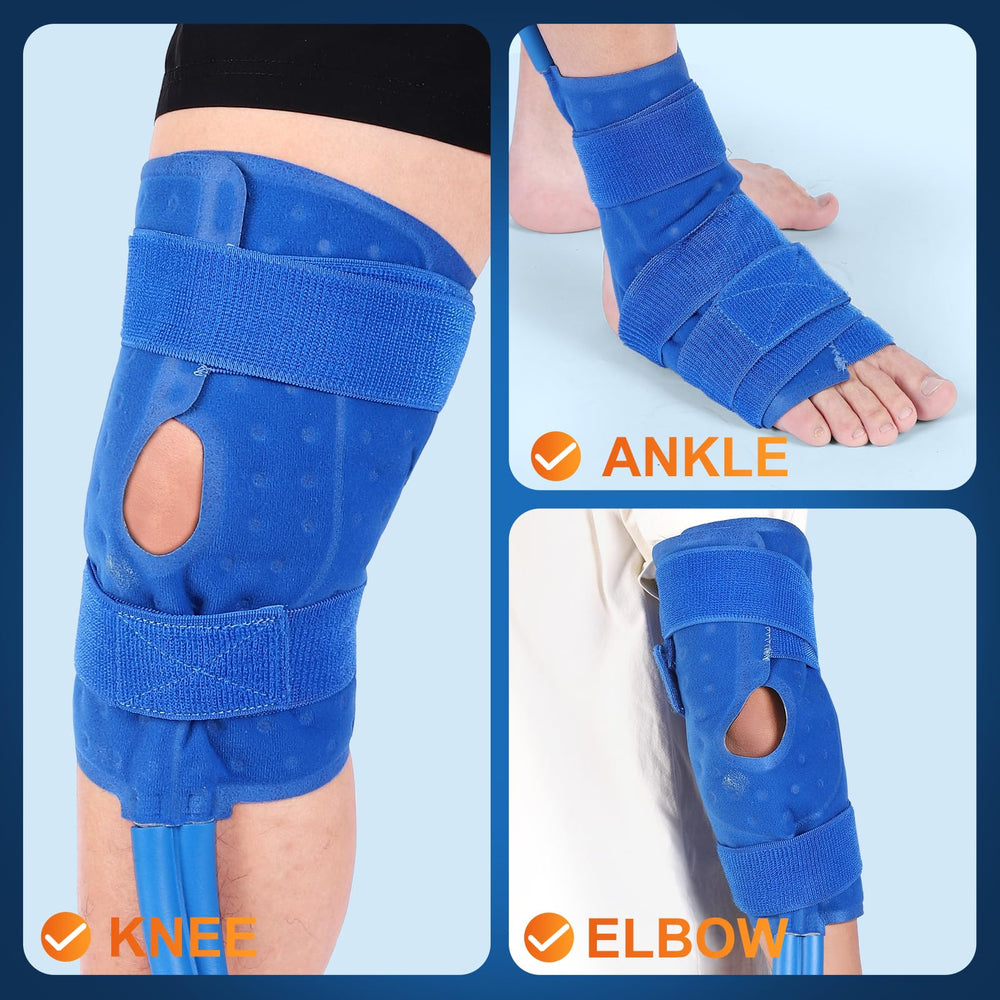 IZNR cold therapy pad with adjustable straps for secure joint fit