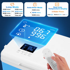 IZNR knee ice machine LED screen displaying temperature and mode