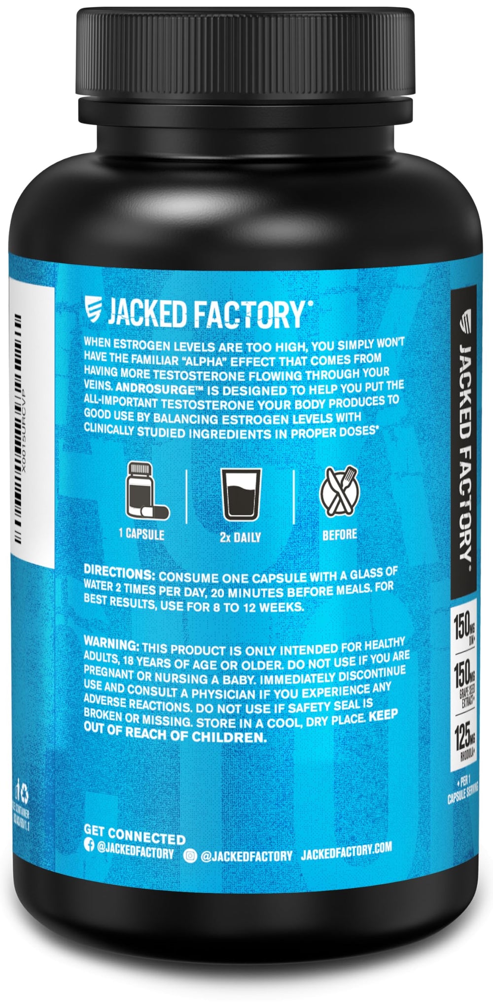 Jacked Factory Androsurge training scene implies stronger workouts