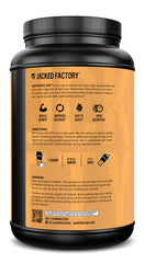Jacked Factory Authentic ISO chocolate peanut butter flavor blends smoothly and satisfies cravings.