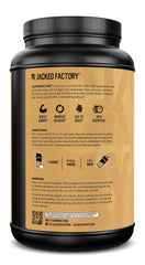 Jacked Factory shaker bottle with ISO protein powder dissolving smoothly.