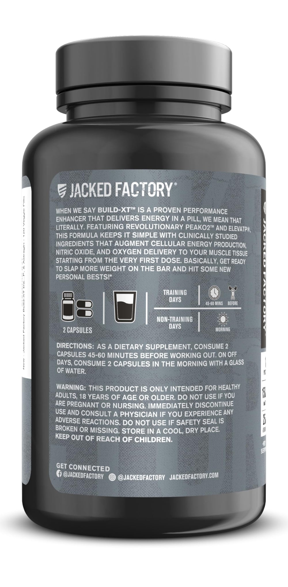 Badge indicating cGMP manufacturing for Build-XT.