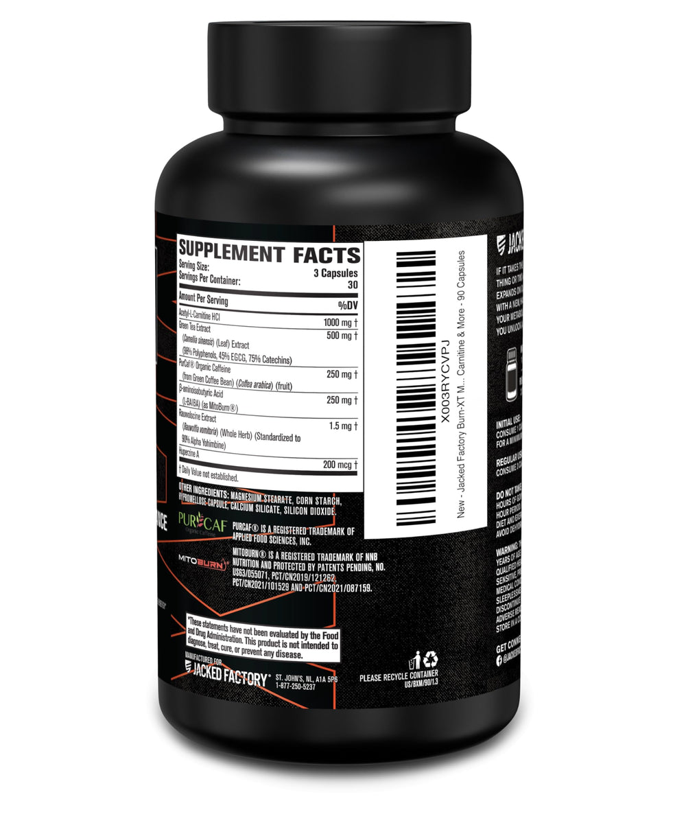 90 capsules per bottle of Burn-XT Max ready for daily use.