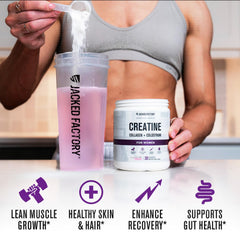 Jacked Factory Creatine for Women gluten-free badge on packaging