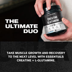 Jacked Factory Creatine + Glutamine powder scoop for easy pre-workout mix