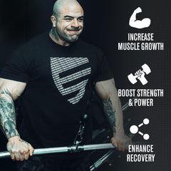 Jacked Factory Creatine HMB powder dissolving in water during training