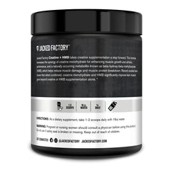 Jacked Factory Creatine HMB powder during a workout session