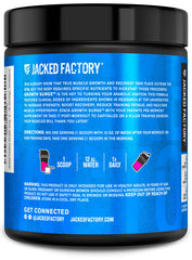 Premium creatine monohydrate note on Growth Surge packaging