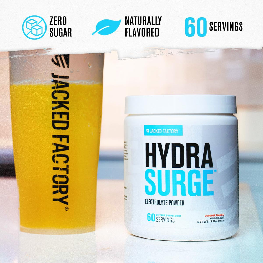 Electrolyte blend from Hydrasurge for workout endurance
