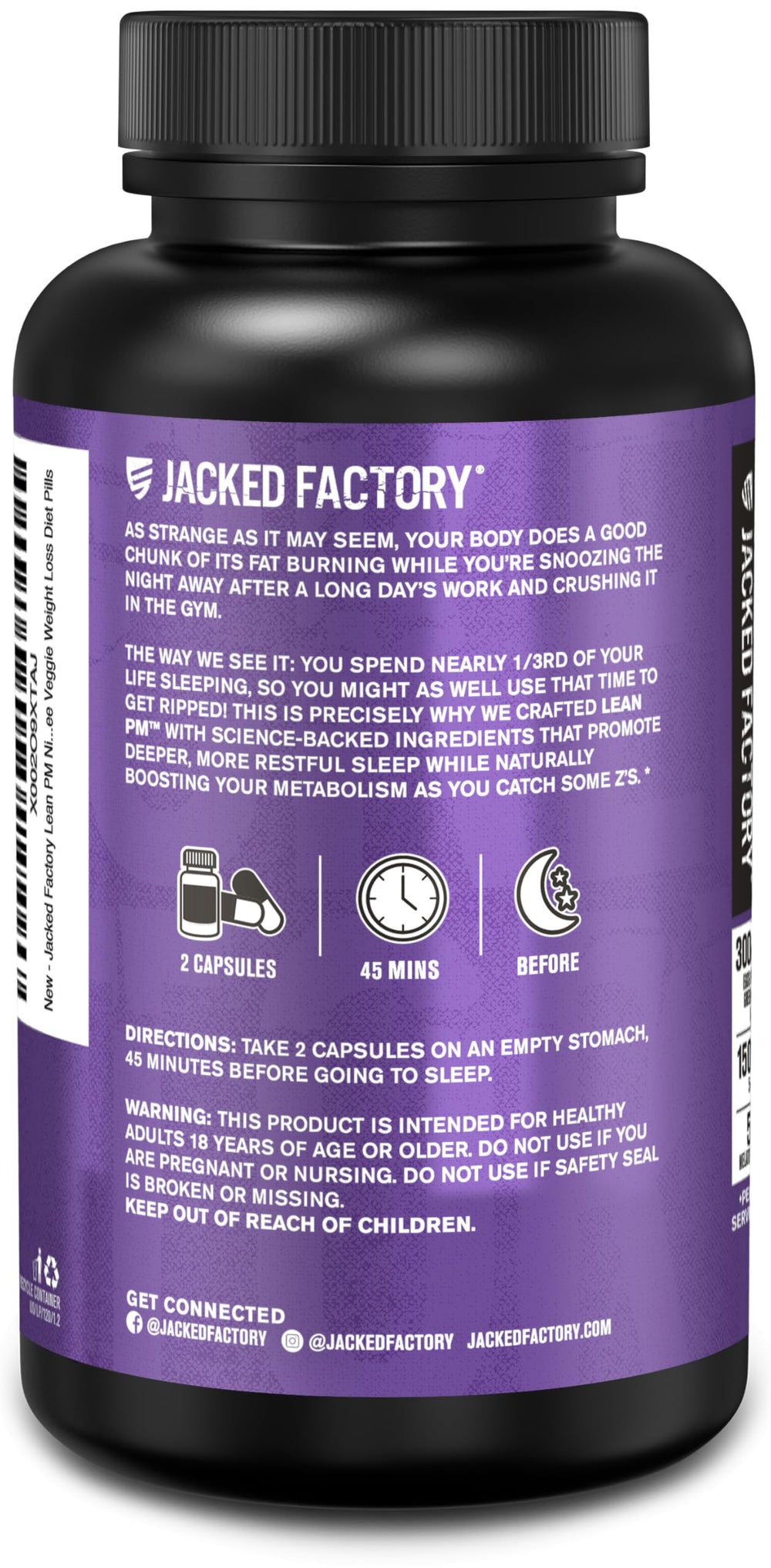Relaxed bedroom scene featuring Lean PM for deeper sleep