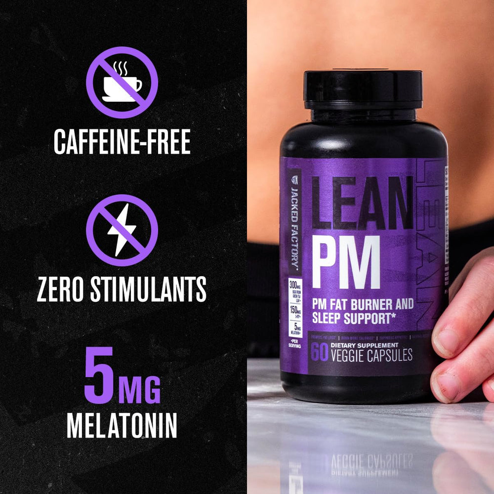 Lean PM capsules arranged to highlight natural metabolism support