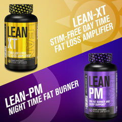 Jacked Factory Lean-XT ingredients label close-up featuring Forskolin and Green Tea.