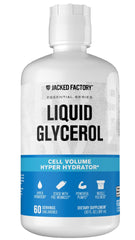 Jacked Factory Liquid Glycerol bottle pour, showing hydration ready action for workouts