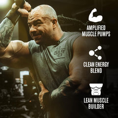 Nitrosurge Build label close-up highlights Con-Cret and ElevATP ingredients.