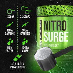 Jacked Factory Nitrosurge label closeup highlights cherry limeade flavor.