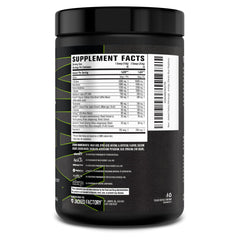 Nutrition facts detail Nitrosurge Max nootropic blend supporting cognitive focus.